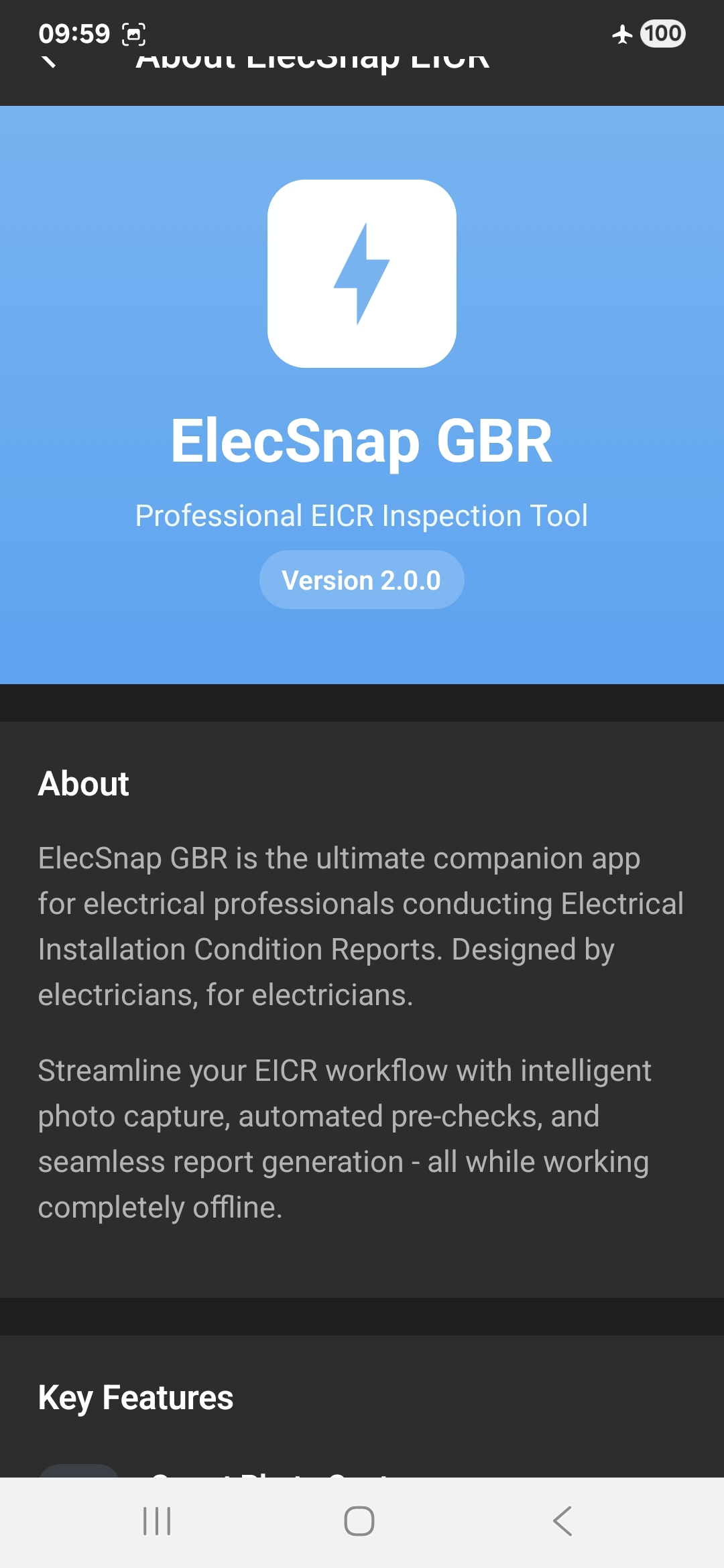 ElecSnap GBR App Screenshot 1